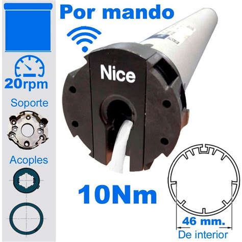 Motor Nice Fit Para Cortinas Enrollables Por Mando Persianas