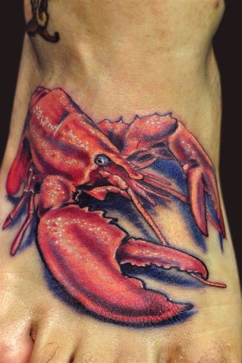 Lobster Tattoo By Katelyn Crane This Tattoo Is On A Guy Who Is Out In