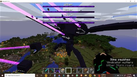 Minecraft How To Summon Wither Storm In Java Edition Pc 100 Working Youtube