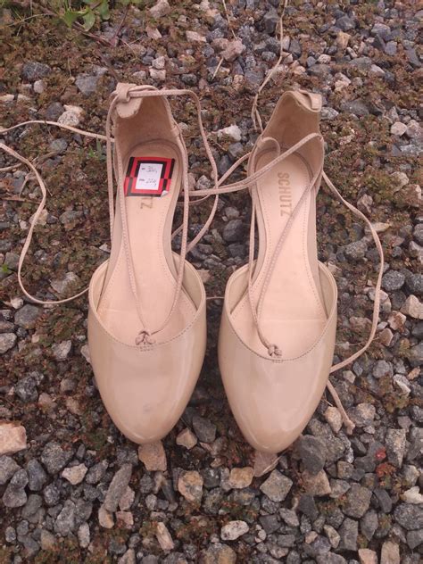 Nude De Tirinhas Schutz Sand Lia Feminina Schutz Usado Enjoei