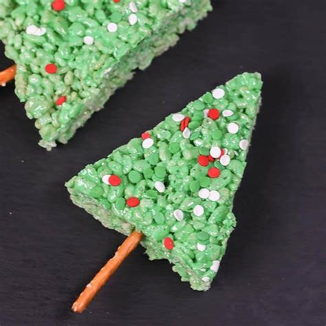 Christmas Tree Rice Krispie Treats Easy Christmas Treats