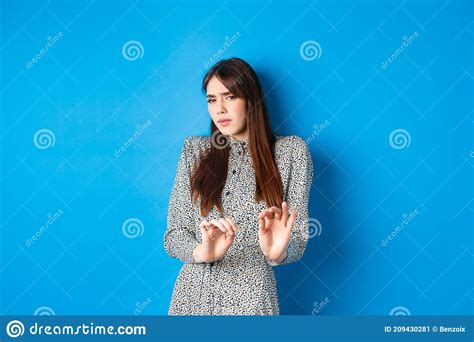 Disgusted And Reluctant Woman Asking To Keep Away From Here Showing