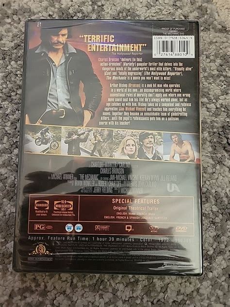 The Mechanic Dvd Charles Bronson Jan Michael Vincent New Sealed