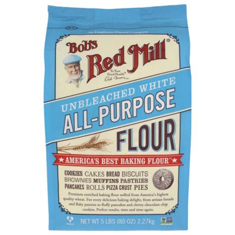 Bob S Red Mill Unbleached All Purpose White Flour 5 Lb