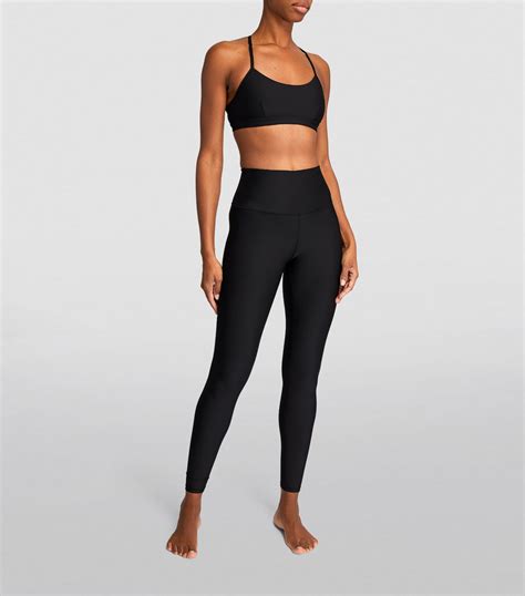 Alo Yoga Black Airlift High Waist Leggings Harrods Uk