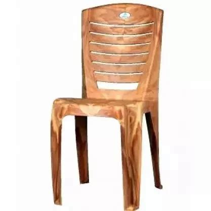 Nilkamal Chr Plastic Monobloc Armless Chair Teak Wood At Rs