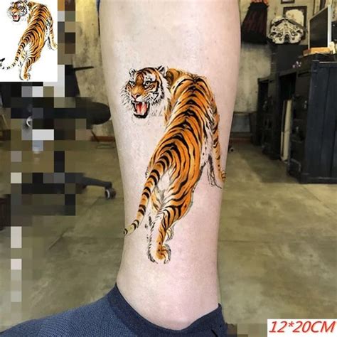 Contorno Del Tatuaggio Della Tigre Giapponese