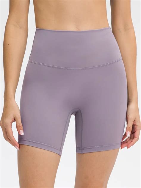 High Waist Crotchless Yoga Sport Shorts With Pockets Women Running