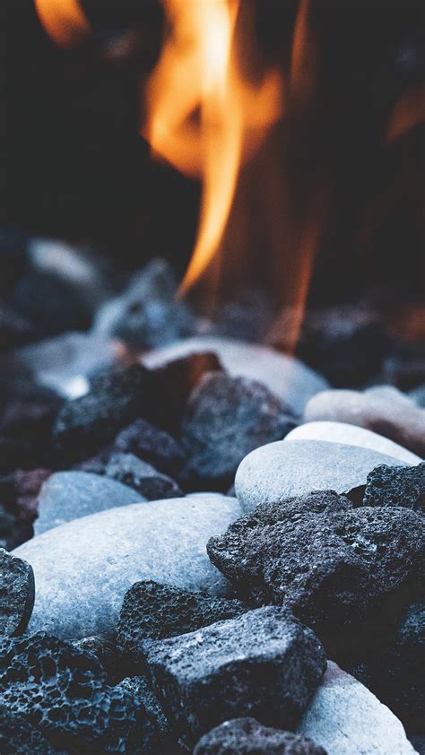 Stones Fire Flame Burn HD Phone Wallpaper Peakpx