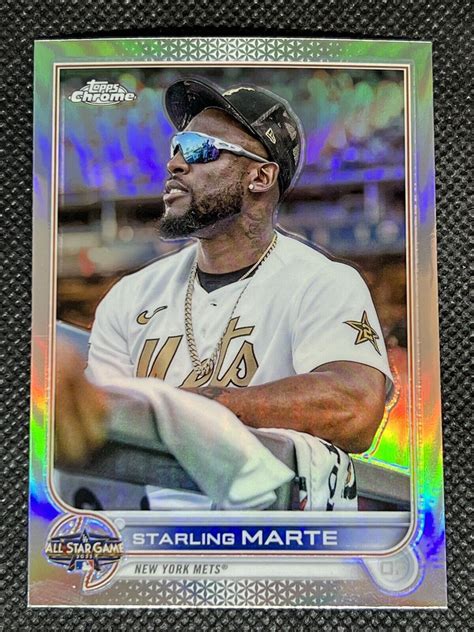 2022 Topps Chrome Update STARLING MARTE ASGC 34 REFRACTOR ALL STAR