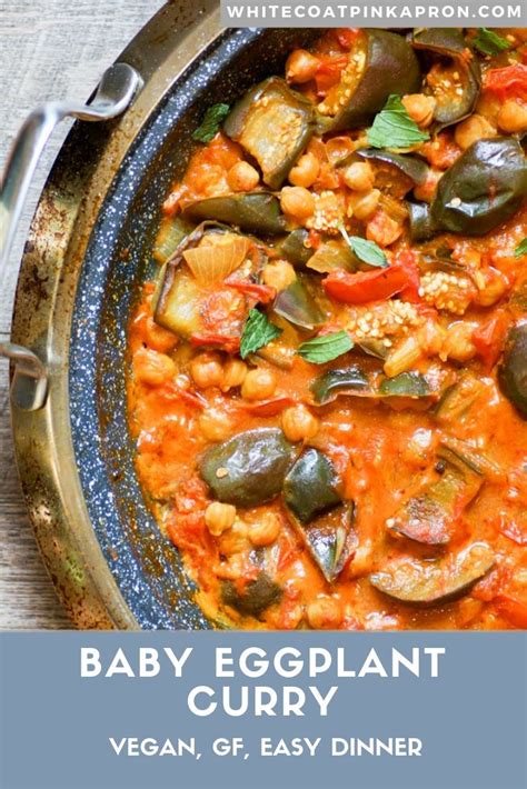 BABY EGGPLANT CURRY-min - White Coat Pink Apron