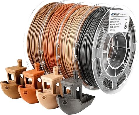 Amolen Ensemble De Filaments En Bois Pour Imprimante D Filament Pla