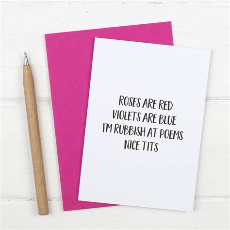 Nice Tits Valentines Card By Russet And Gray Notonthehighstreet