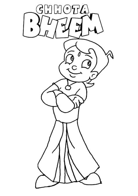 Desenhos De Chhota Bheem Para Colorir Imprimir Gratuitamente