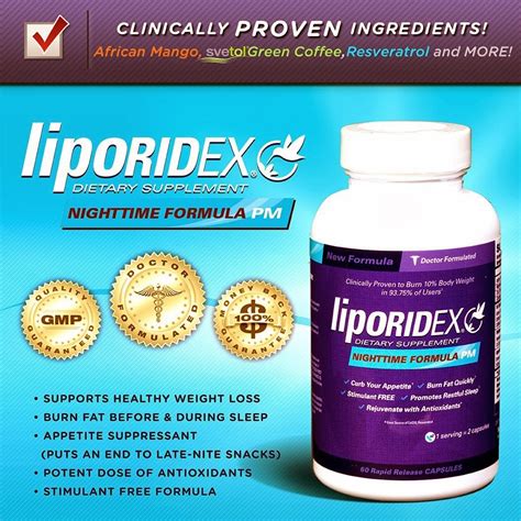 Best Healthy And Weight Loss Products Liporidex Pm Stimulant Free Thermogenic Weight Loss