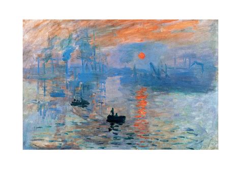 Affiche Impression Soleil Levant Poster Claude Monet