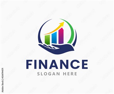 modern financial logo design idea stock vector adobe stock