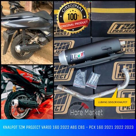 Knalpot Tzm Project Vario 160 2022 2023 Abs Cbs Knalpot Racing Pcx 160 2021 Original Adv 160