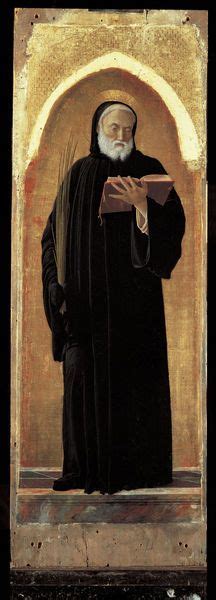 Polyptych Of Saint Luke Mantegna St Benedict