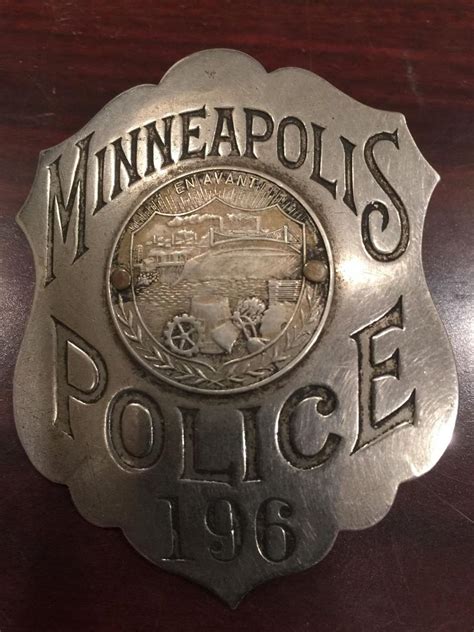 Early 1900s Minneapolis Mn Police Badge Rare Obsolete 1788483535