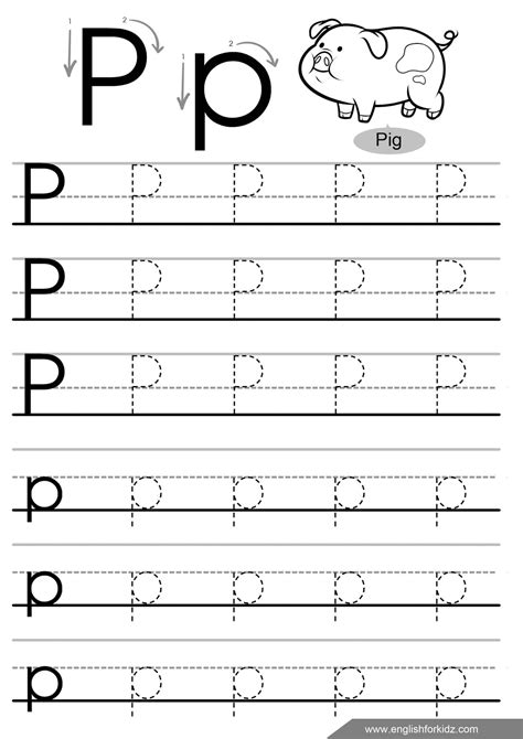 Worksheets For The Letter P