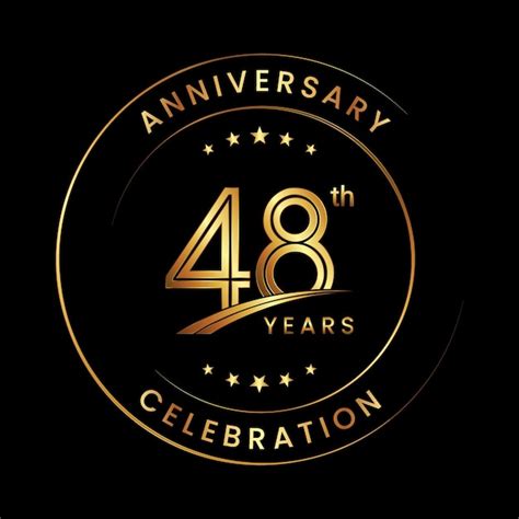 Premium Vector Th Anniversary Anniversary Logo Design With Gold