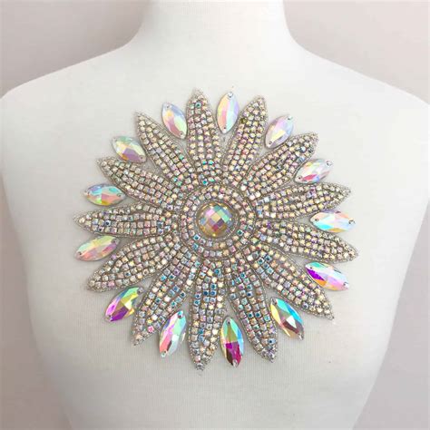 Starfire Rhinestone Applique Iron On Shine Trim