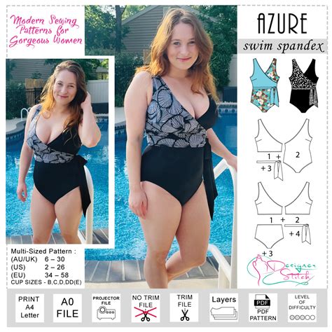 Designs Swimwear Sewing Pattern Pdf Suqianhayka