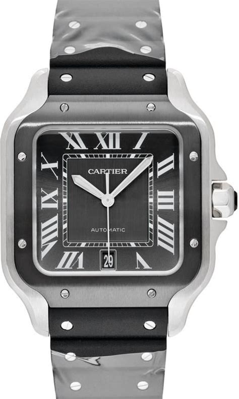 Cartier Santos De Large Automatic Grey Dial Wssa Zegarki M Skie