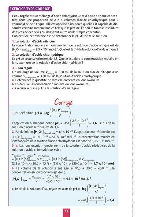 Objectif Bac Fiches D Tachables Sp Cialit Physique Chimie Tle