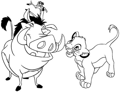 30 Desenhos De Timão E Pumba Para Colorir Dicas Práticas