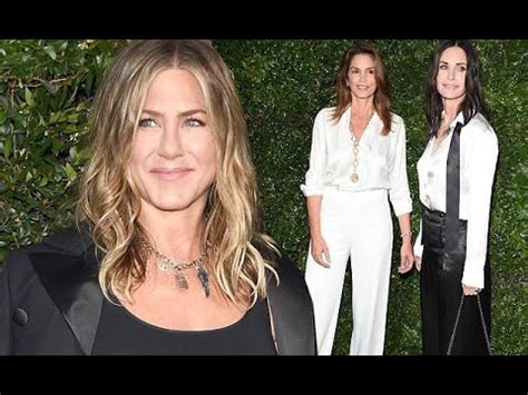 Jennifer Aniston Courteney Cox And Cindy Crawford Turn Heads At Bash