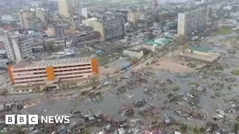 Footage Shows Cyclone Idai Devastation Bbc News