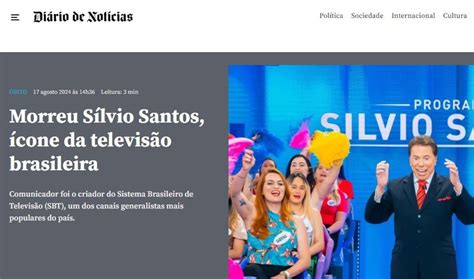 Imprensa internacional repercute a morte de Silvio Santos Ícone da TV