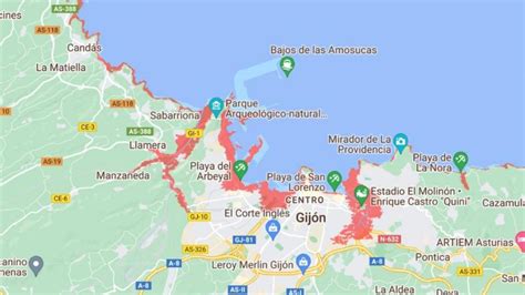 El Mapa Virtual Que Muestra El Catastr Fico Resultado De Una Subida Del