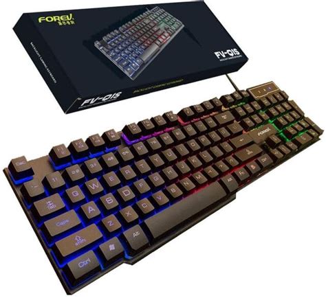 Forev Fv Q S Usb Gaming Keyboard With Rainbow Backlit Albadr Laptop