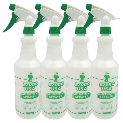 EZPRO USA 24 Oz Empty Plastic Spray Bottle For Cleaning Solutions