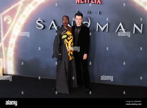 London Uk Vivienne Acheampong And Tom Sturridge At The Sandman World