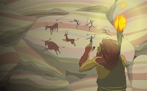 caveman doing cave paintings by ChaosEnginner on DeviantArt