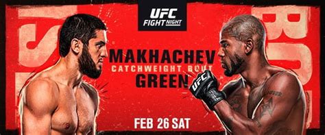 Islam Makhachev Bobby Green Headline Ufc Fight Night