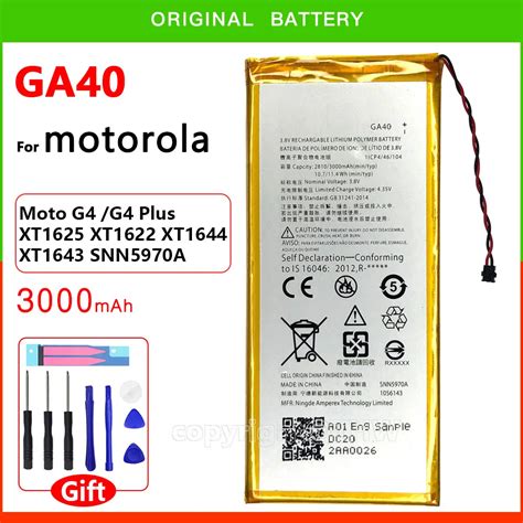 Bater A Ga Original Y Aut Ntica Para Moto G G Plus Xt