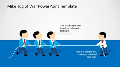 Mike Pulling the Rope 3 Vs. 1 Player - SlideModel