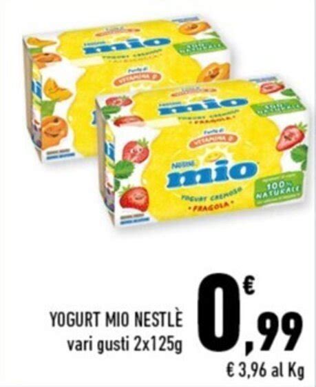 YOGURT MIO NESTLÈ vari gusti 2x125g offerta di Conad Margherita