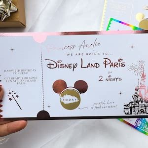 Disneyland Paris Ticket Scratch Card Disney Trip Announcement