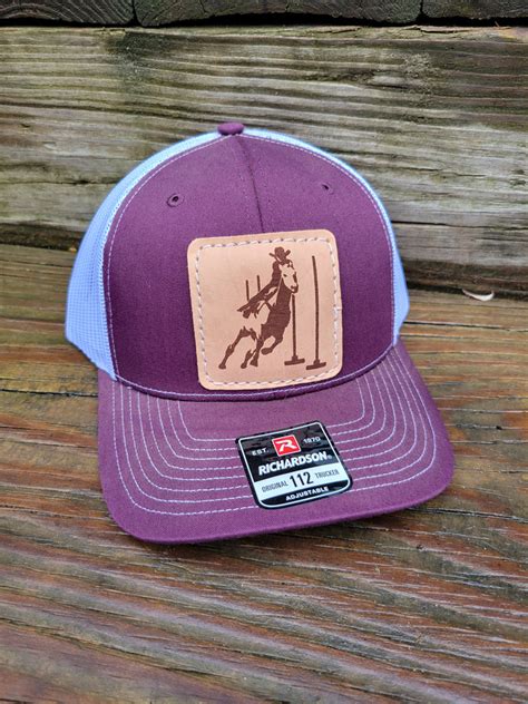 Pole Bender Leather Patch Hat Ttt Custom Leather