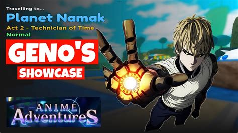 GENOS SHOWCASE Anime Adventures Is EPIC GENO Unit Good ROBLOX