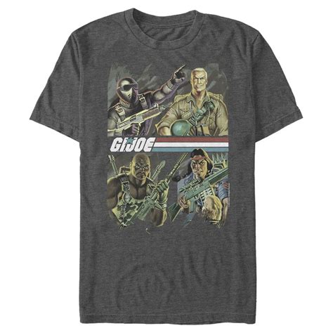 G I Joe Mens Gi Joe Team Joe Graphic Tee Charcoal Heather Medium