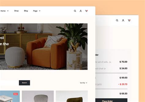 Furniture Ecommerce Website Template For React Web App