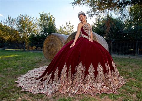 Velvet Wine Quinceanera Dress 2028 Etsy