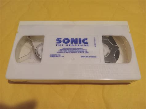Mavin Sonic The Hedgehog The Movie Vhs 1999 English Dubbed Animated